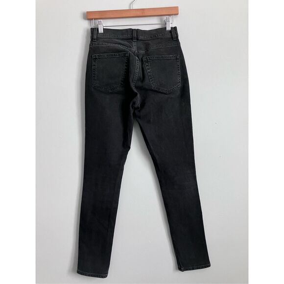REFORMATION Black Erie Wash High Rise Button Fly Jeans Size 26 - Picture 5 of 12